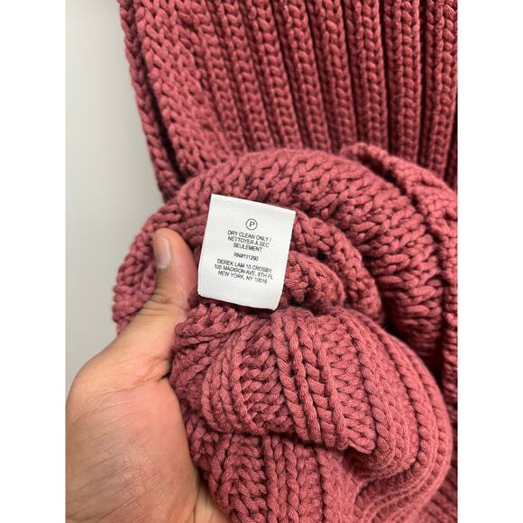 Derek Lam - 10 Crosby /Mock Neck Lace Up / S / Burgundy - Picture 6 of 6